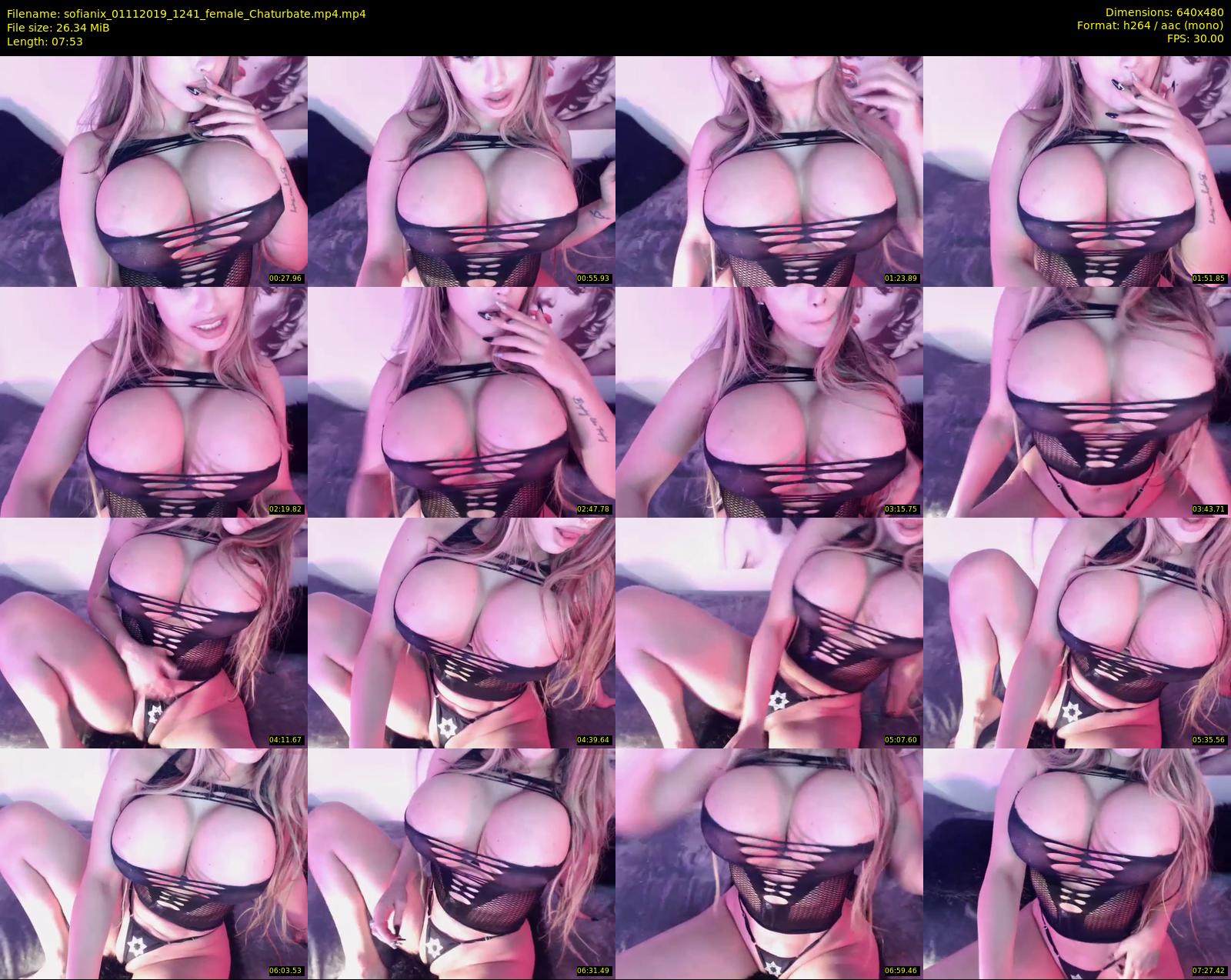 sofianix — 8 minute Chaturbate female cam show recording, 480p, Nov 1, 2019