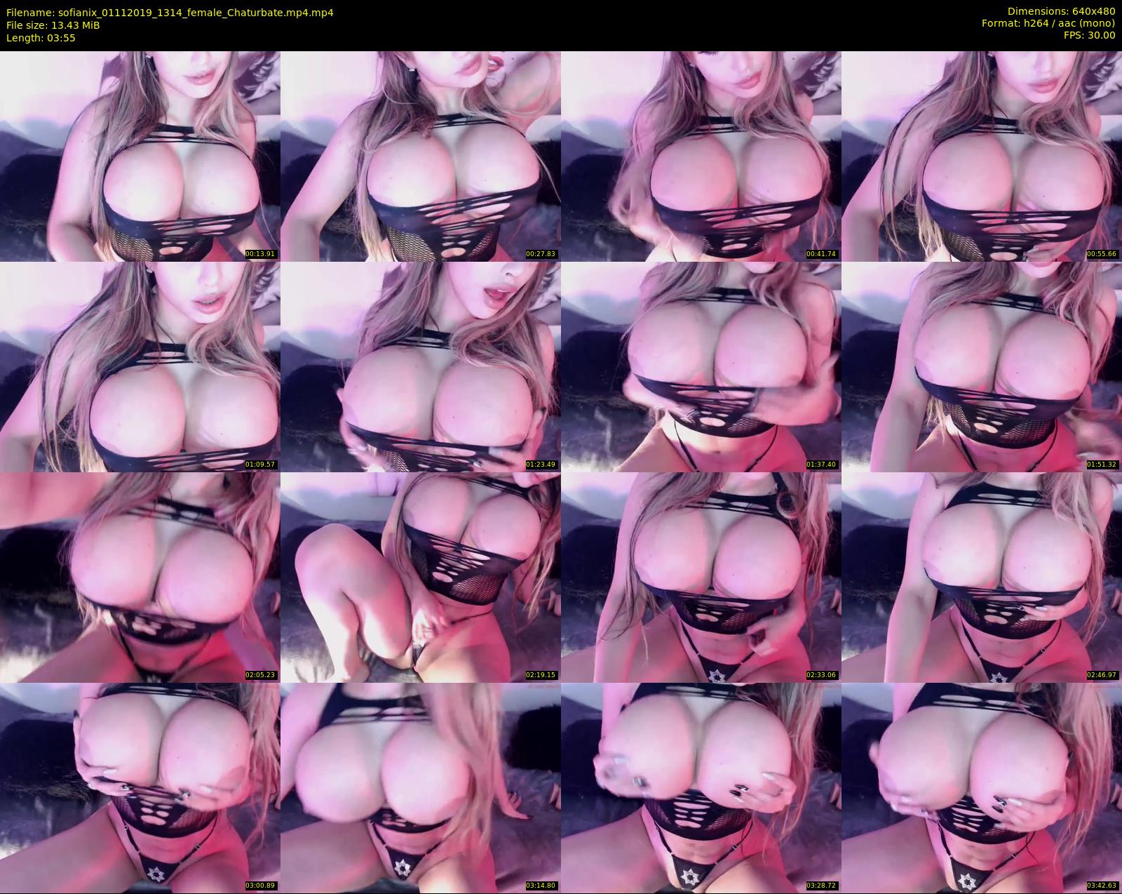 sofianix — 4 minute Chaturbate female cam show recording, 480p, Nov 1, 2019