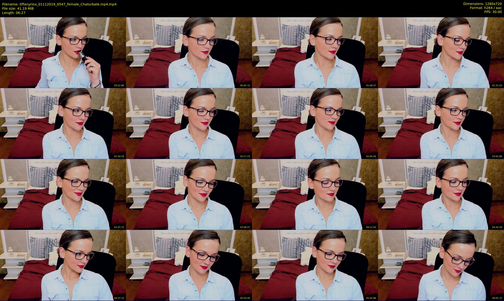tiffanyriox — 7 minute Chaturbate female cam show recording, 720p, Nov 1, 2019
