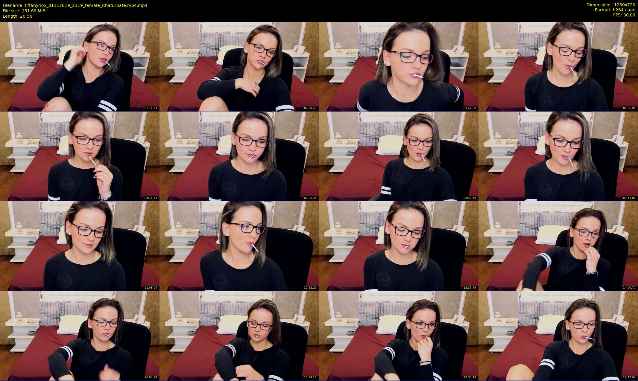 tiffanyriox — 21 minute Chaturbate female cam show recording, 720p, Nov 1, 2019