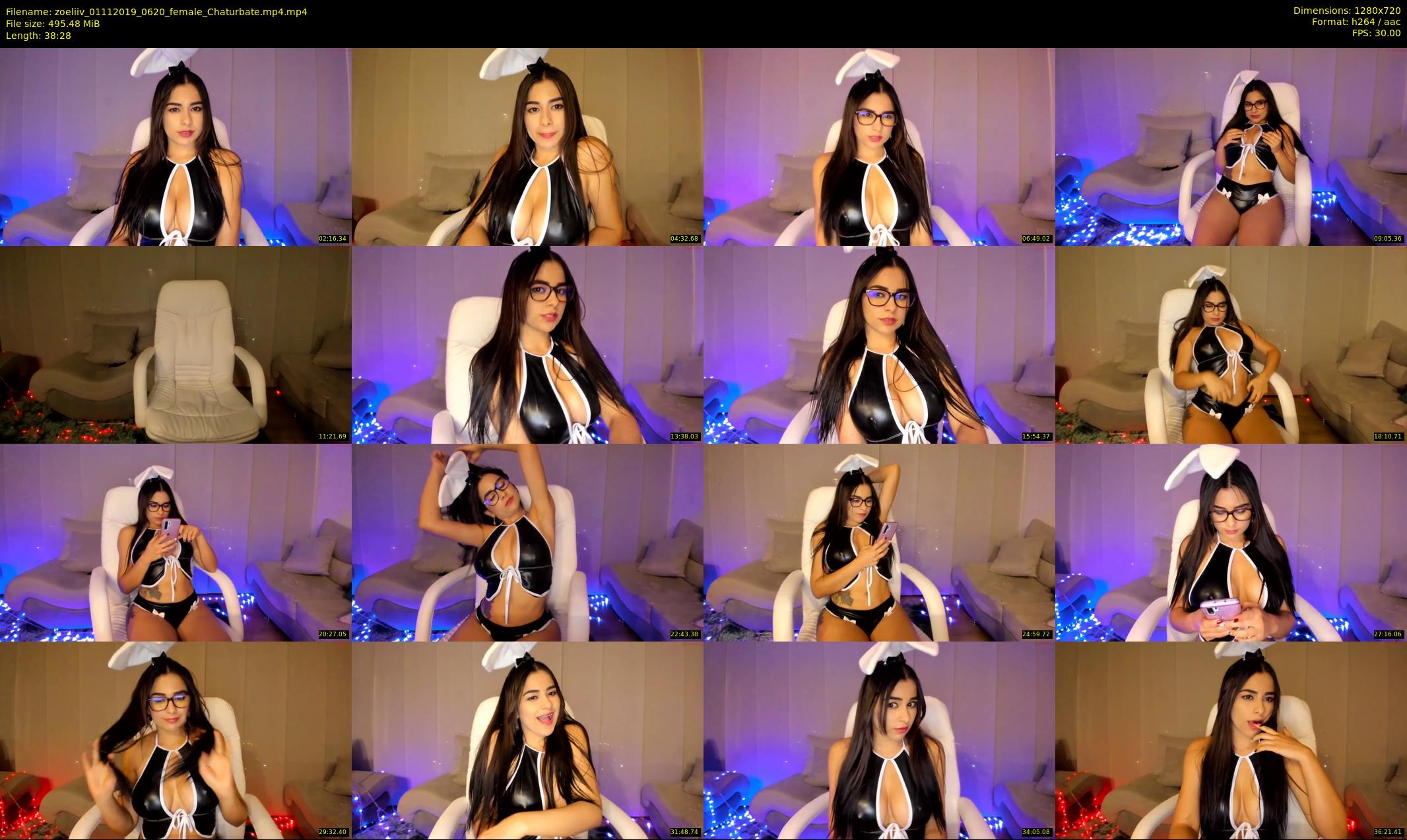 zoeliiv — 39 minute Chaturbate female cam show recording, 720p, Nov 1, 2019
