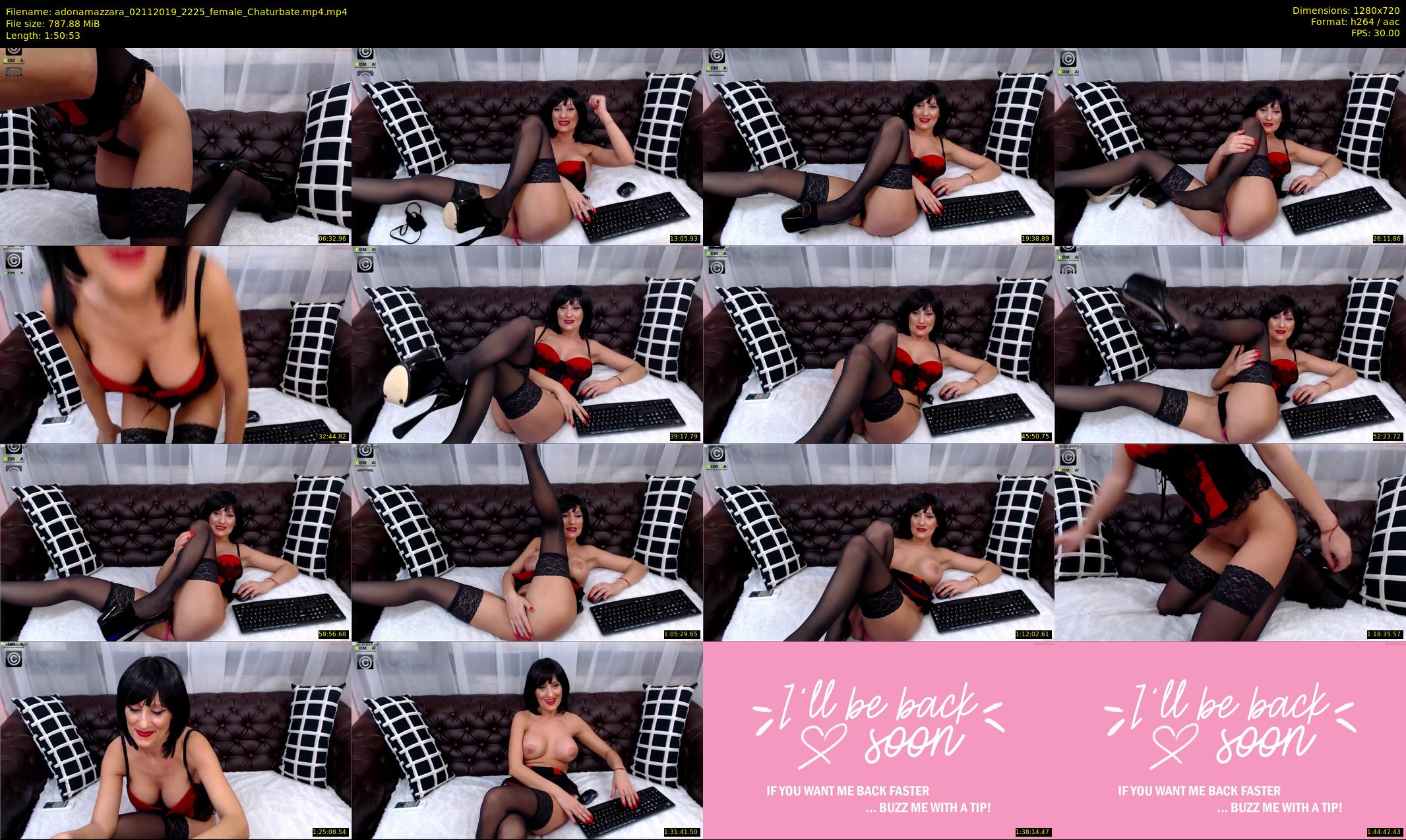 adonamazzara — 111 minute Chaturbate female cam show recording, 720p, Nov 2, 2019