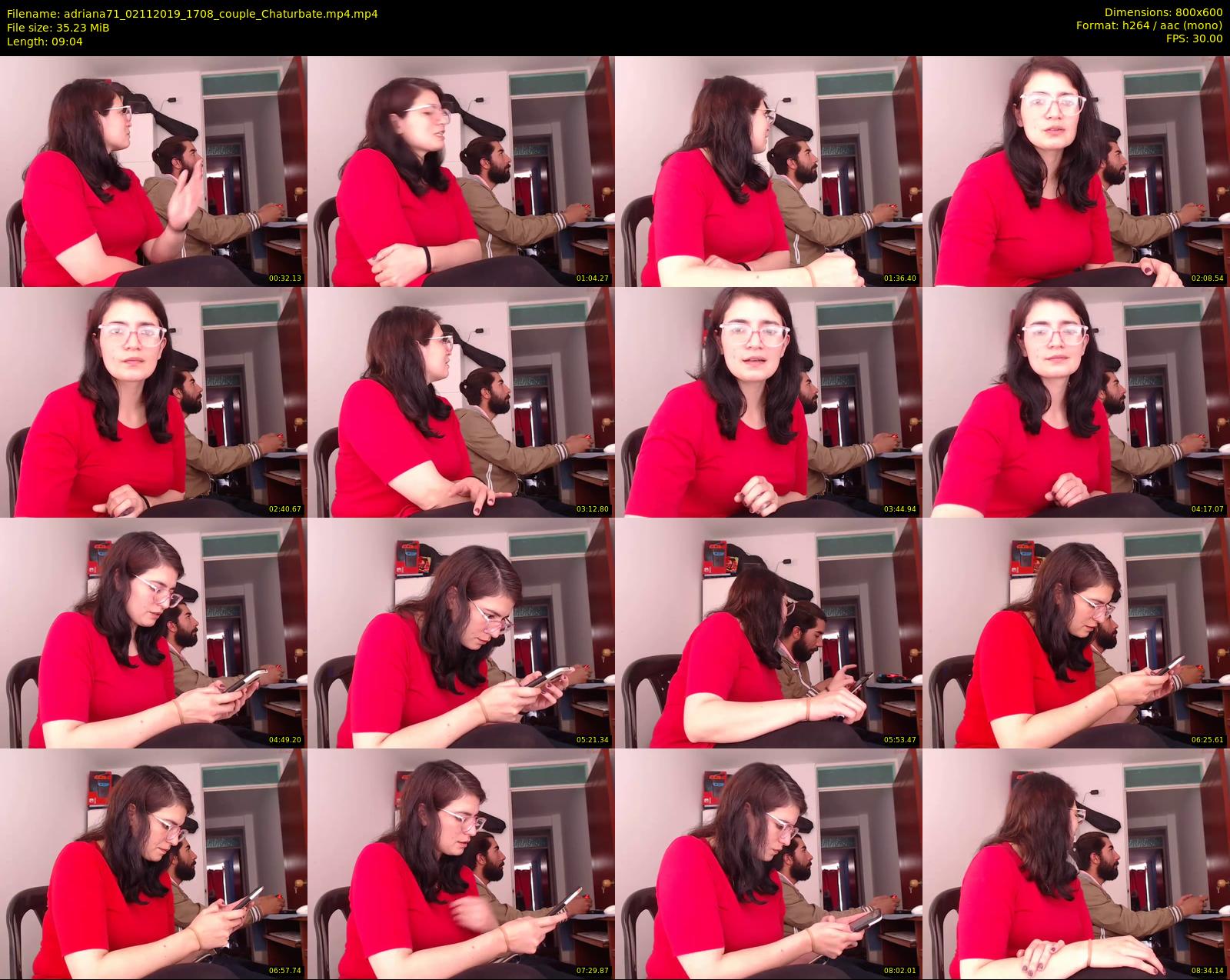 adriana71 — 10 minute Chaturbate couple cam show recording, 480p, Nov 2, 2019