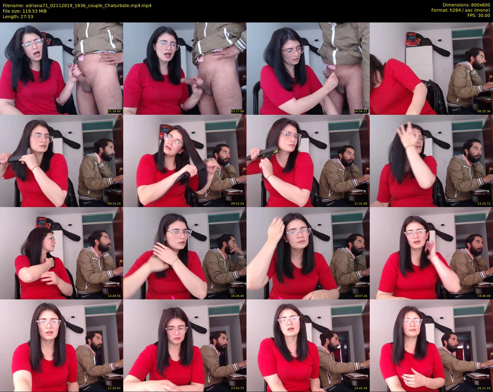 adriana71 — 28 minute Chaturbate couple cam show recording, 480p, Nov 2, 2019