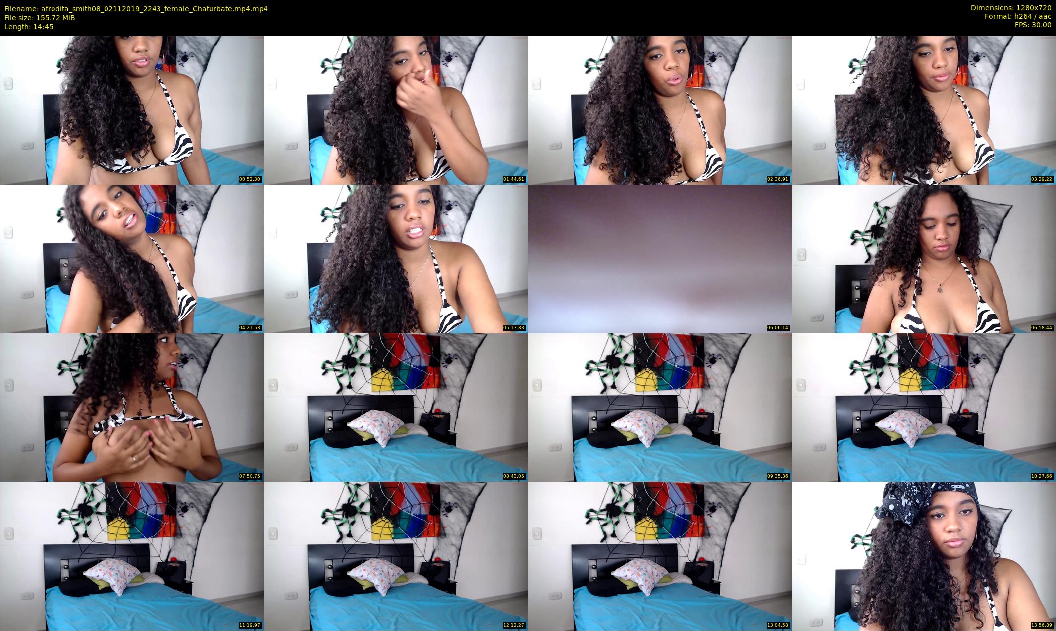 afrodita_smith08 — 15 minute Chaturbate female cam show recording, 720p, Nov 2, 2019
