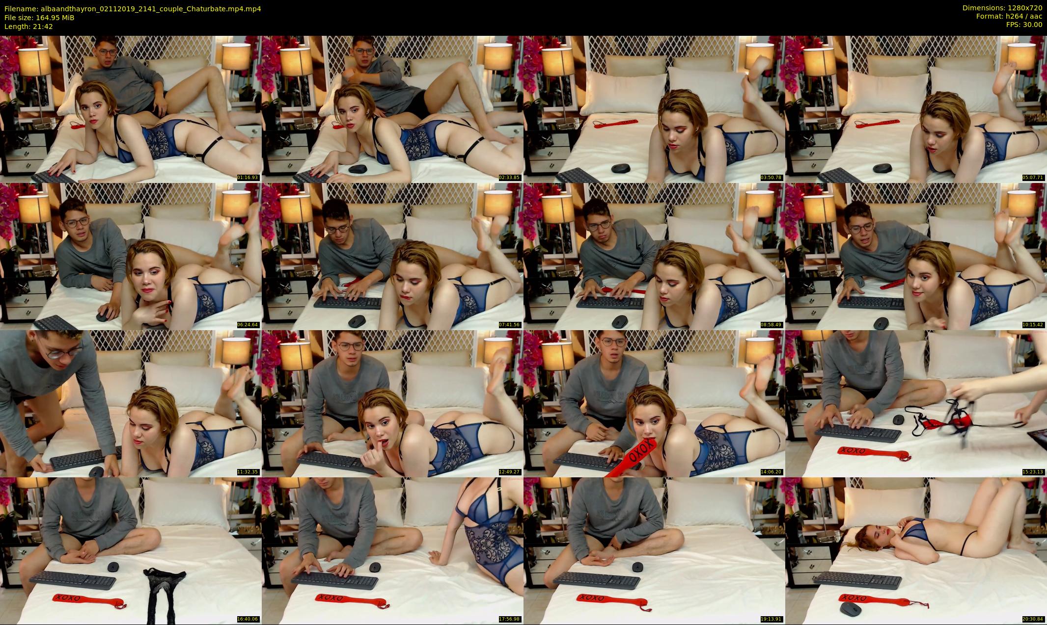 albaandthayron — 22 minute Chaturbate couple cam show recording, 720p, Nov 2, 2019