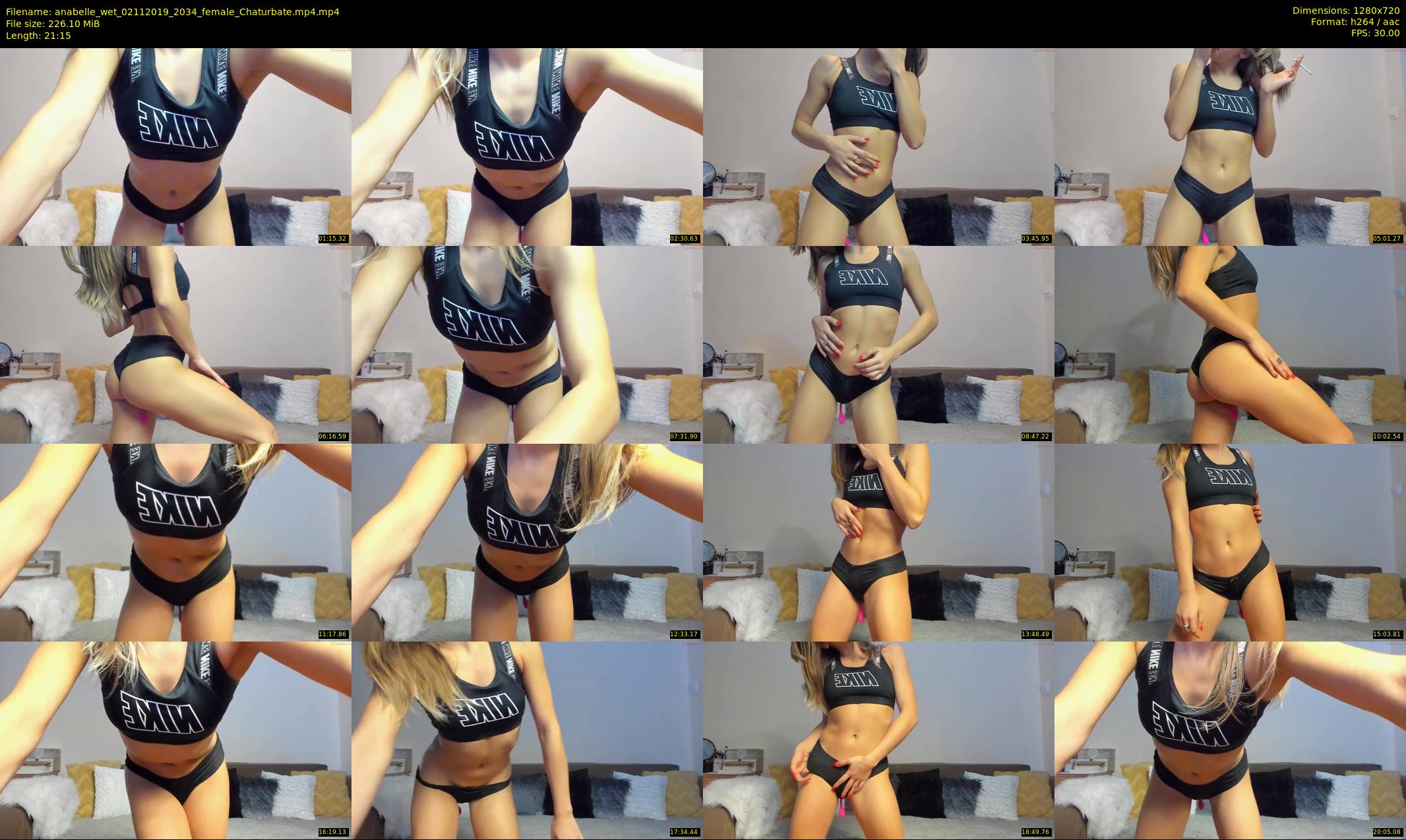 anabelle_wet — 22 minute Chaturbate female cam show recording, 720p, Nov 2, 2019