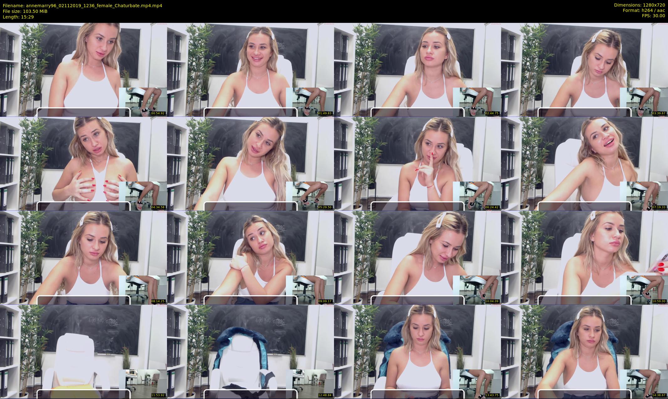 annemarry96 — 16 minute Chaturbate female cam show recording, 720p, Nov 2, 2019