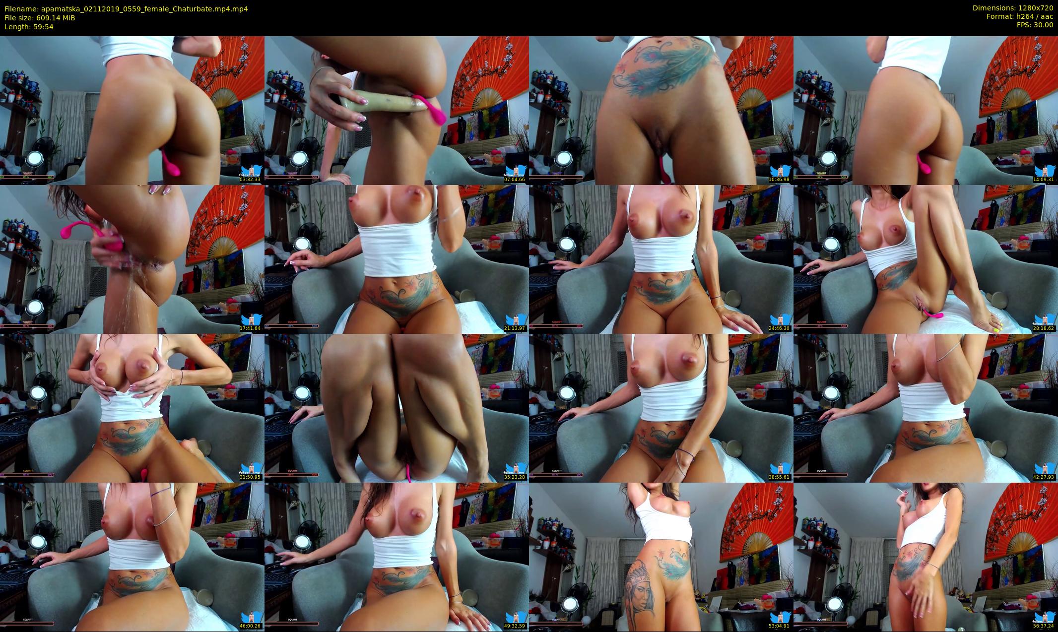 apamatska — 60 minute Chaturbate female cam show recording, 720p, Nov 2, 2019