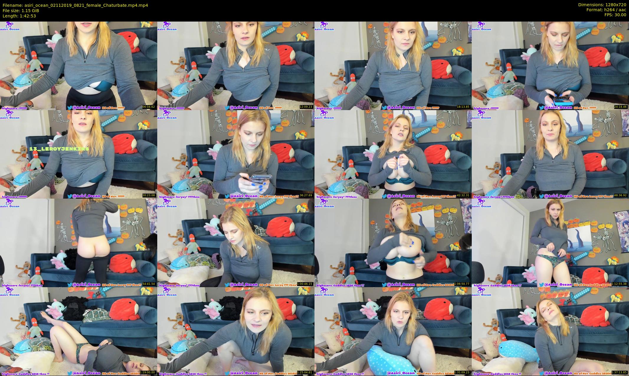 asiri_ocean — 103 minute Chaturbate female cam show recording, 720p, Nov 2, 2019