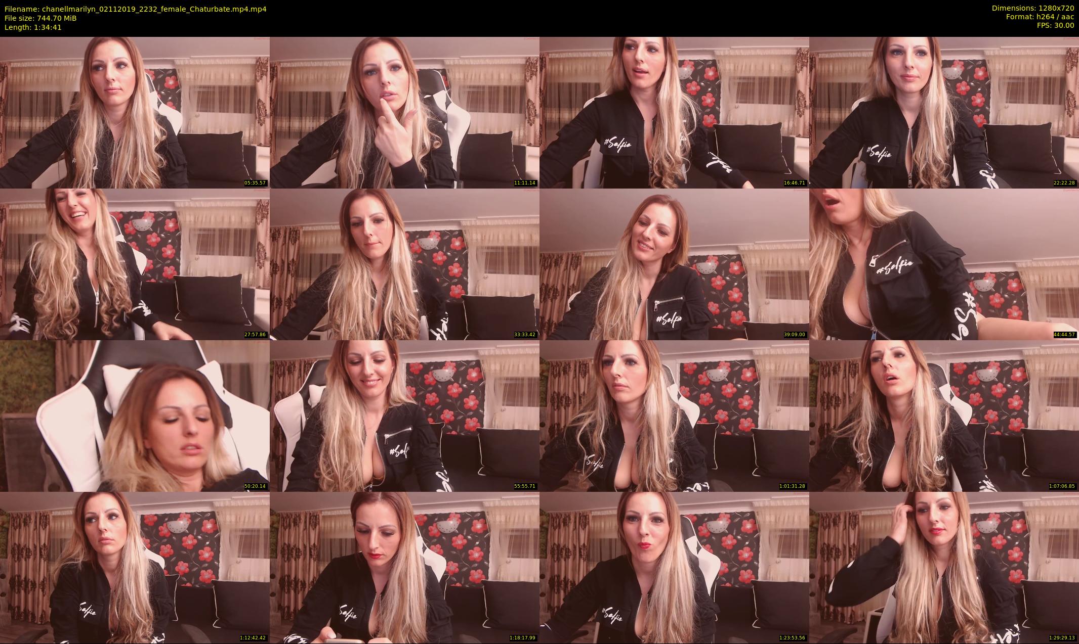 chanellmarilyn — 95 minute Chaturbate female cam show recording, 720p, Nov 2, 2019
