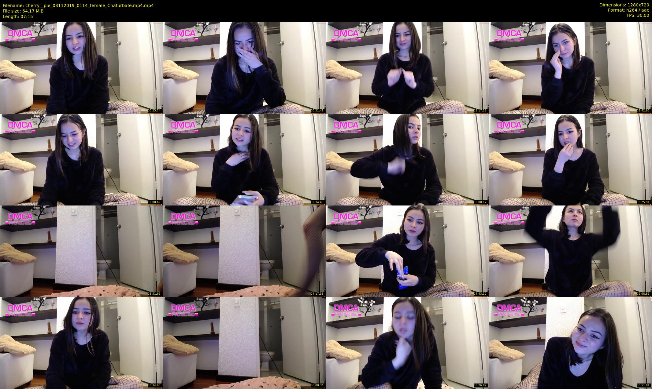 cherry__pie — 8 minute Chaturbate female cam show recording, 720p, Nov 3, 2019