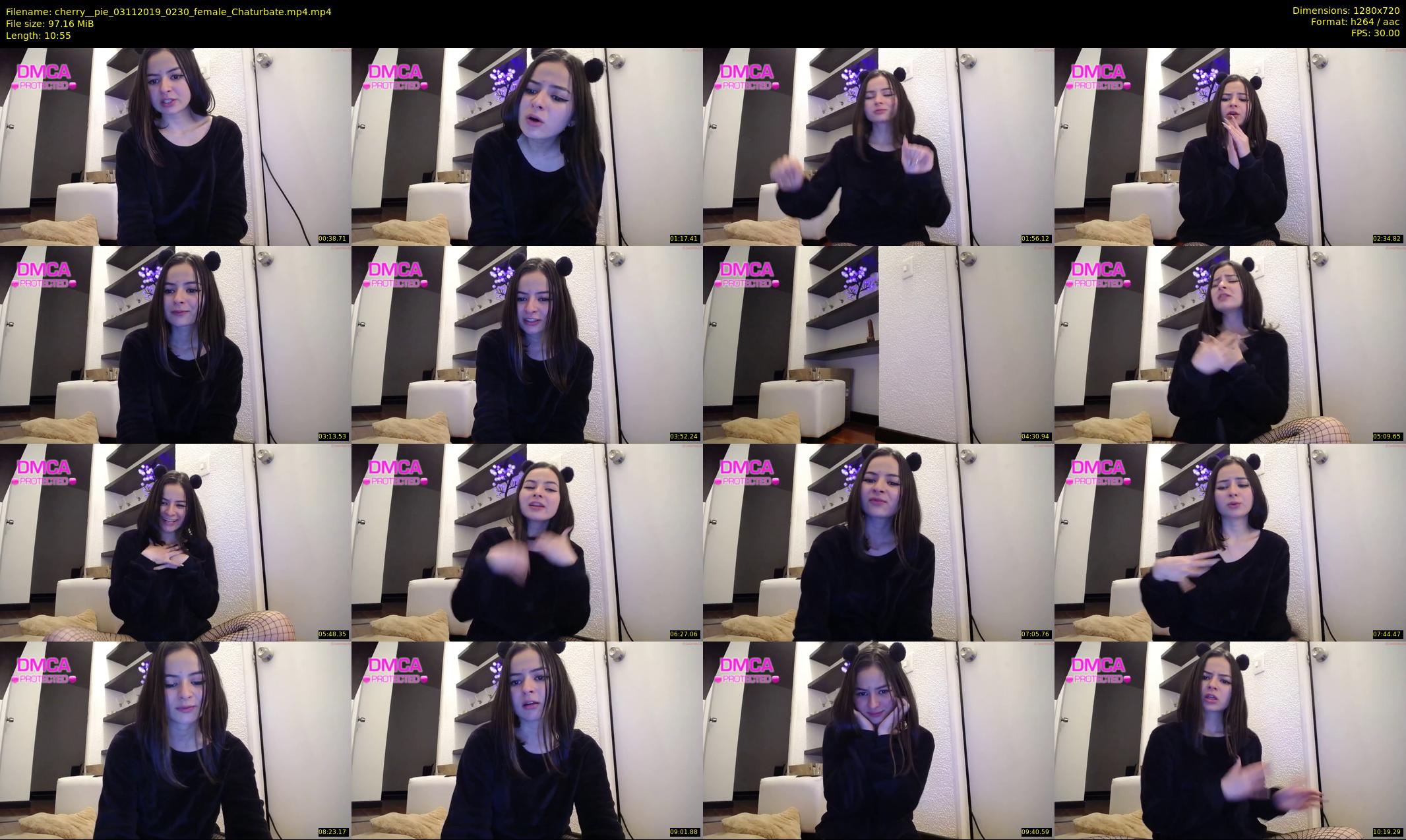 cherry__pie — 11 minute Chaturbate female cam show recording, 720p, Nov 3, 2019