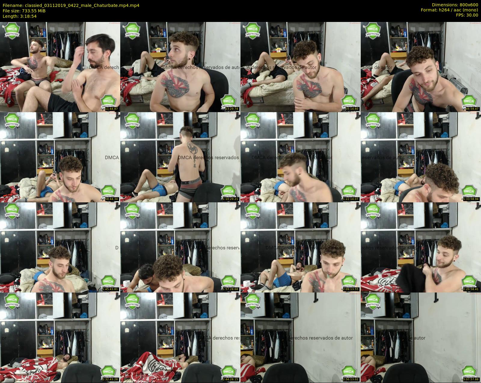 classied — 199 minute Chaturbate male cam show recording, 480p, Nov 3, 2019