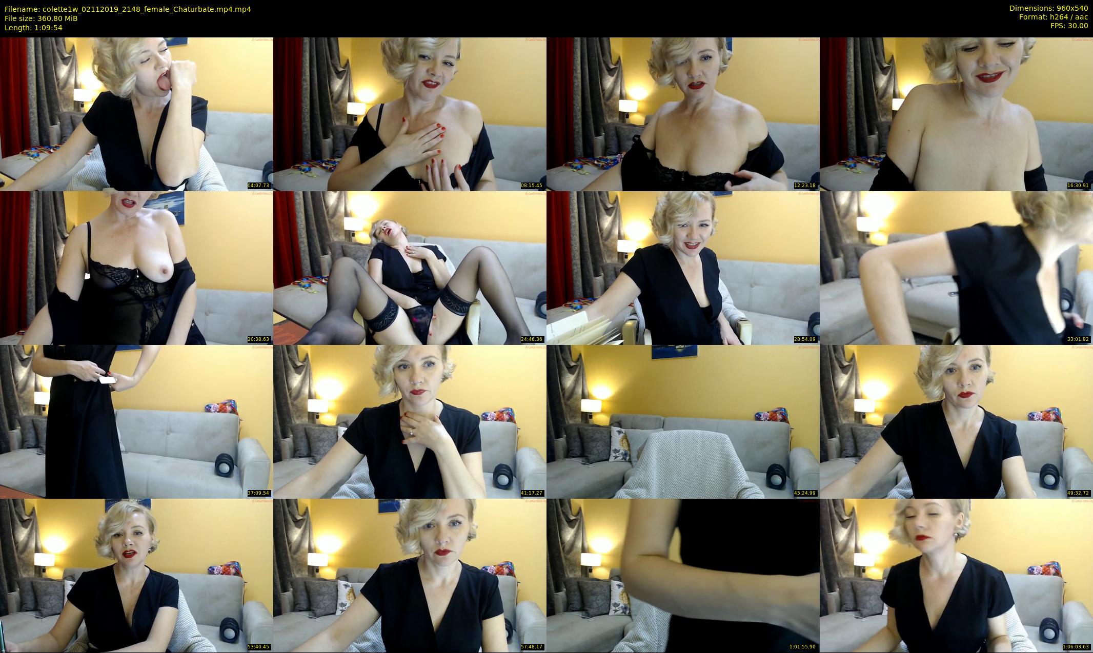 colette1w — 70 minute Chaturbate female cam show recording, 480p, Nov 2, 2019
