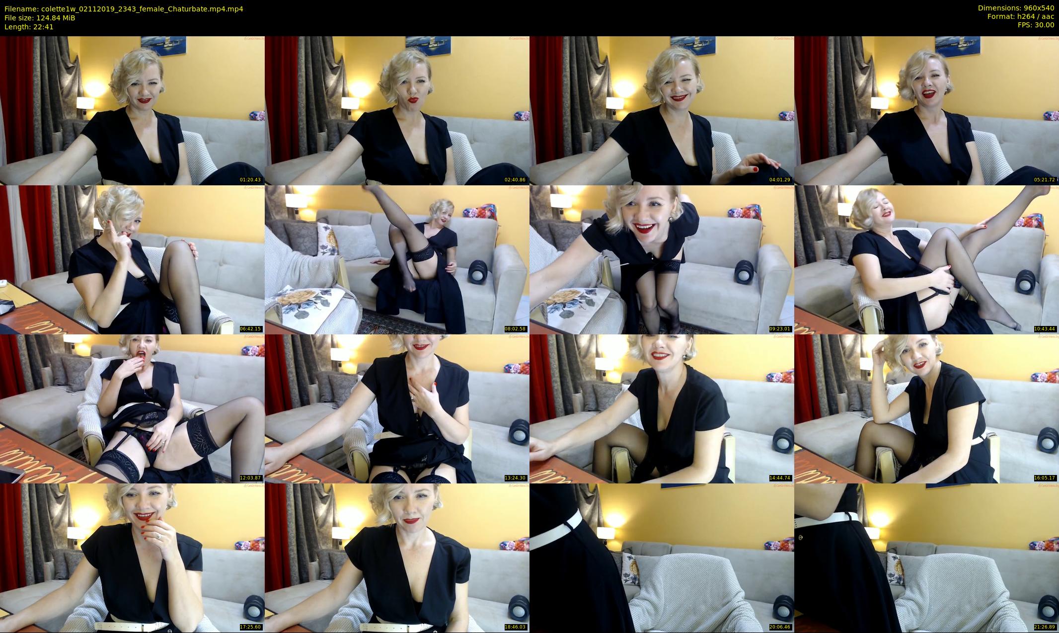 colette1w — 23 minute Chaturbate female cam show recording, 480p, Nov 2, 2019