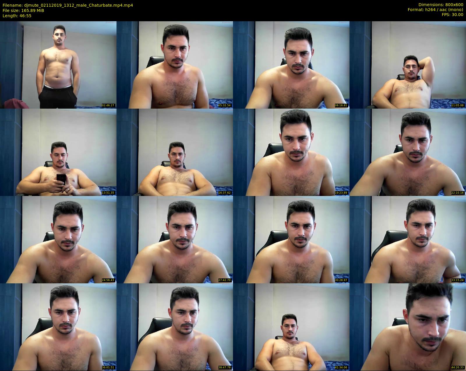 djmute — 47 minute Chaturbate male cam show recording, 480p, Nov 2, 2019