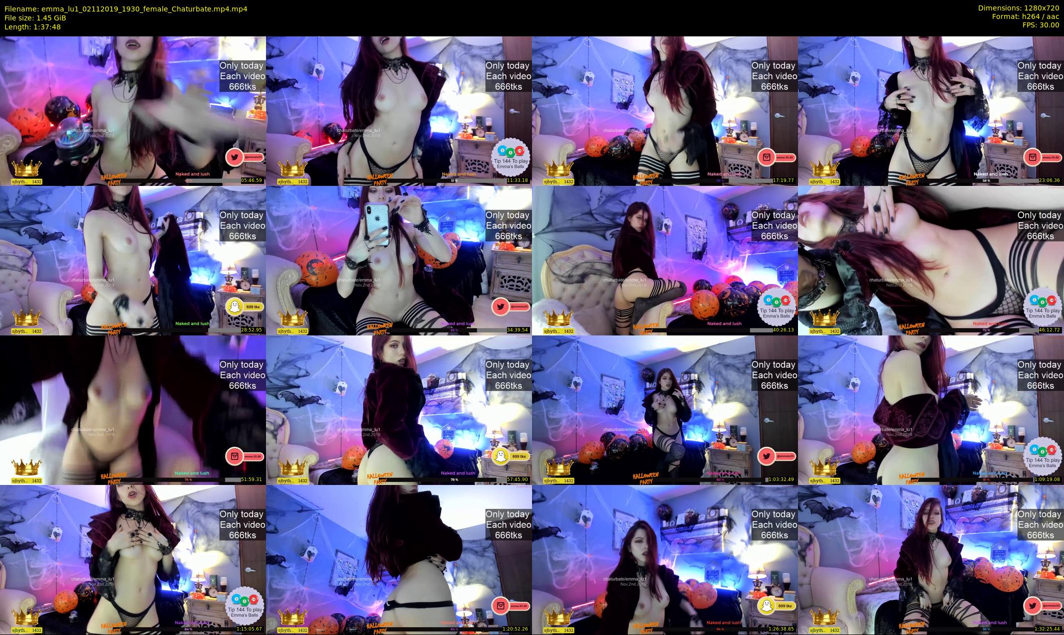 emma_lu1 — 98 minute Chaturbate female cam show recording, 720p, Nov 2, 2019
