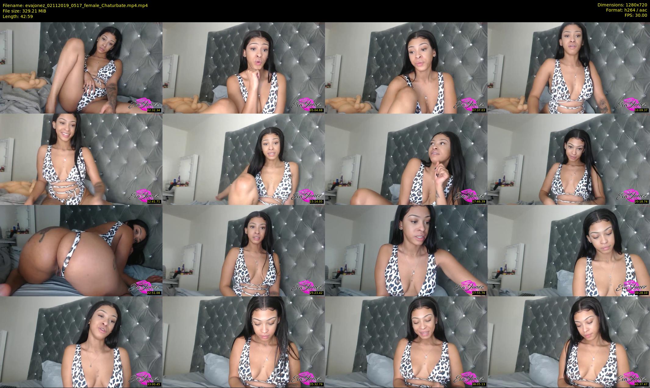 evajonez — 43 minute Chaturbate female cam show recording, 720p, Nov 2, 2019
