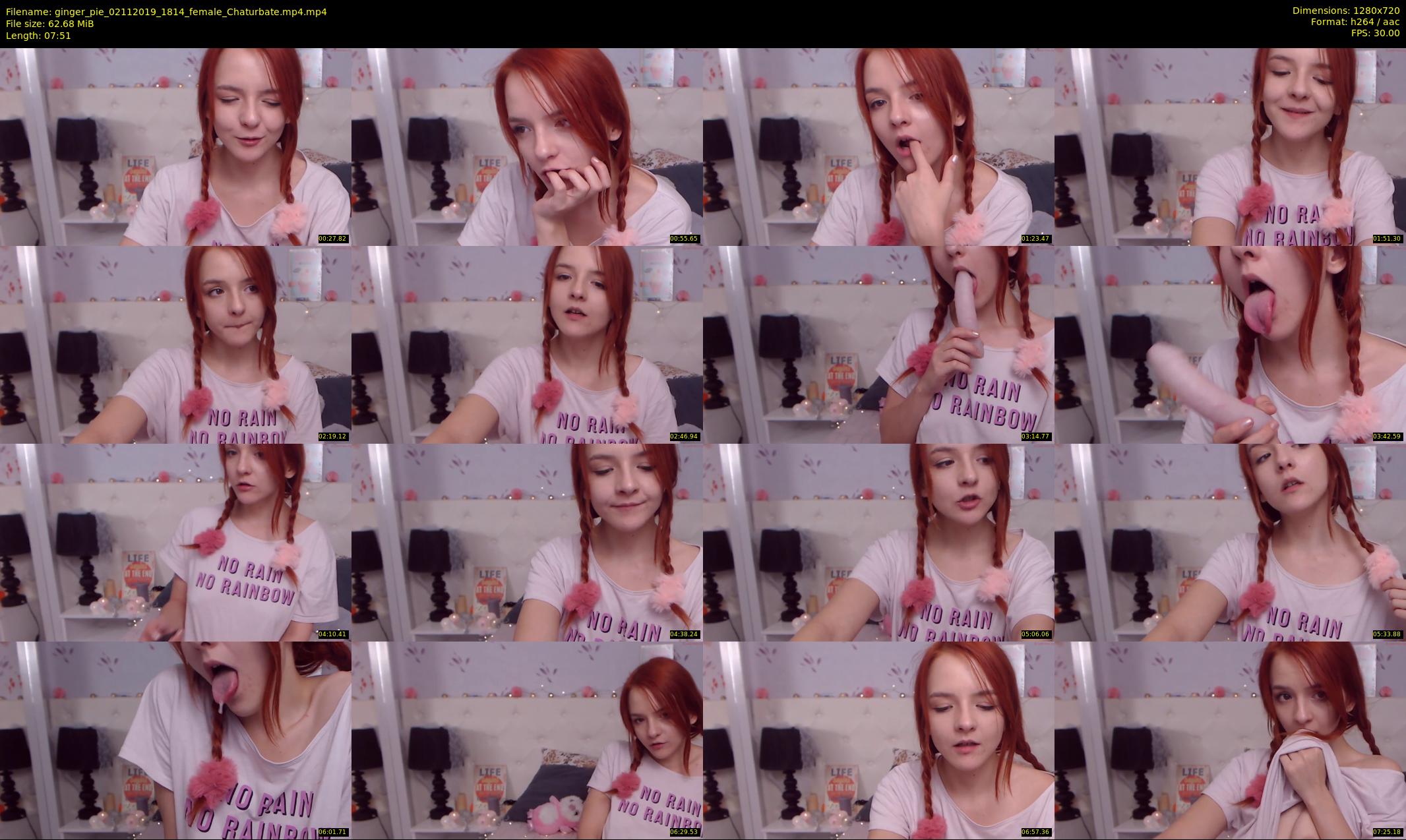 ginger_pie — 8 minute Chaturbate female cam show recording, 720p, Nov 2, 2019
