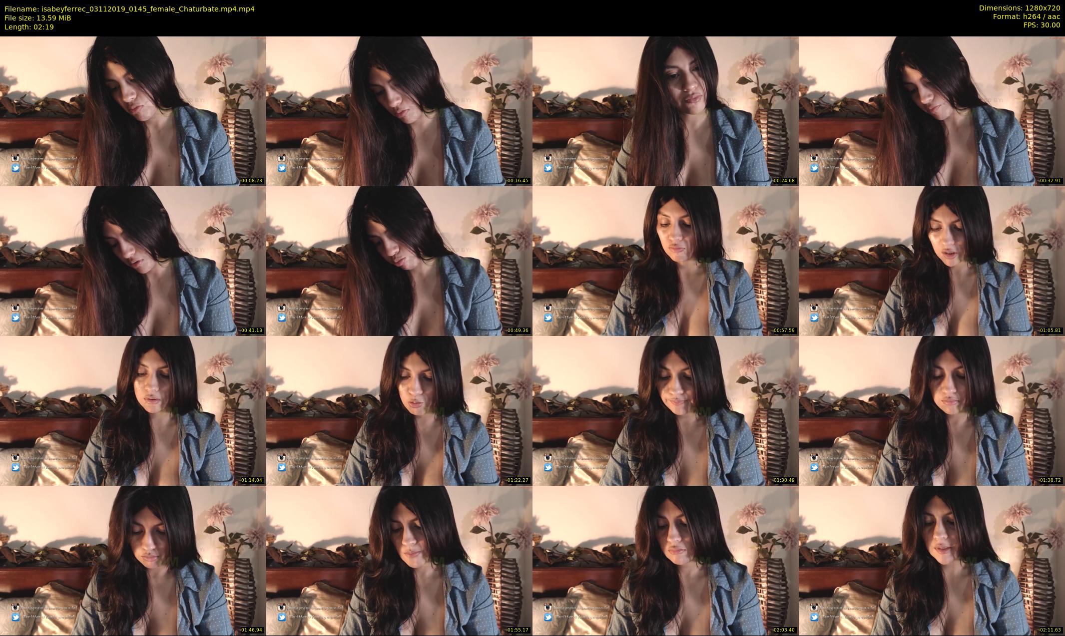 isabeyferrec — 3 minute Chaturbate female cam show recording, 720p, Nov 3, 2019