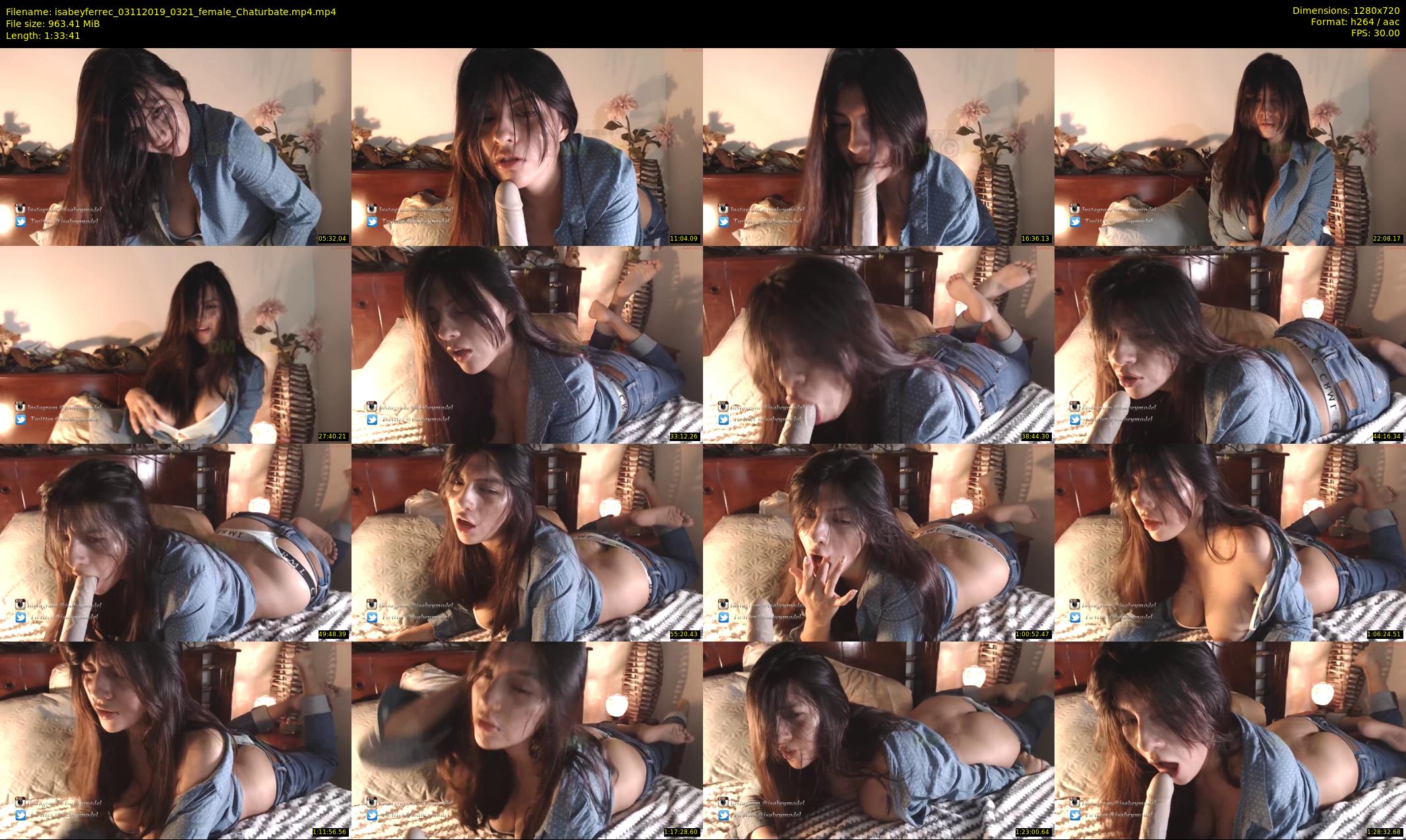 isabeyferrec — 94 minute Chaturbate female cam show recording, 720p, Nov 3, 2019