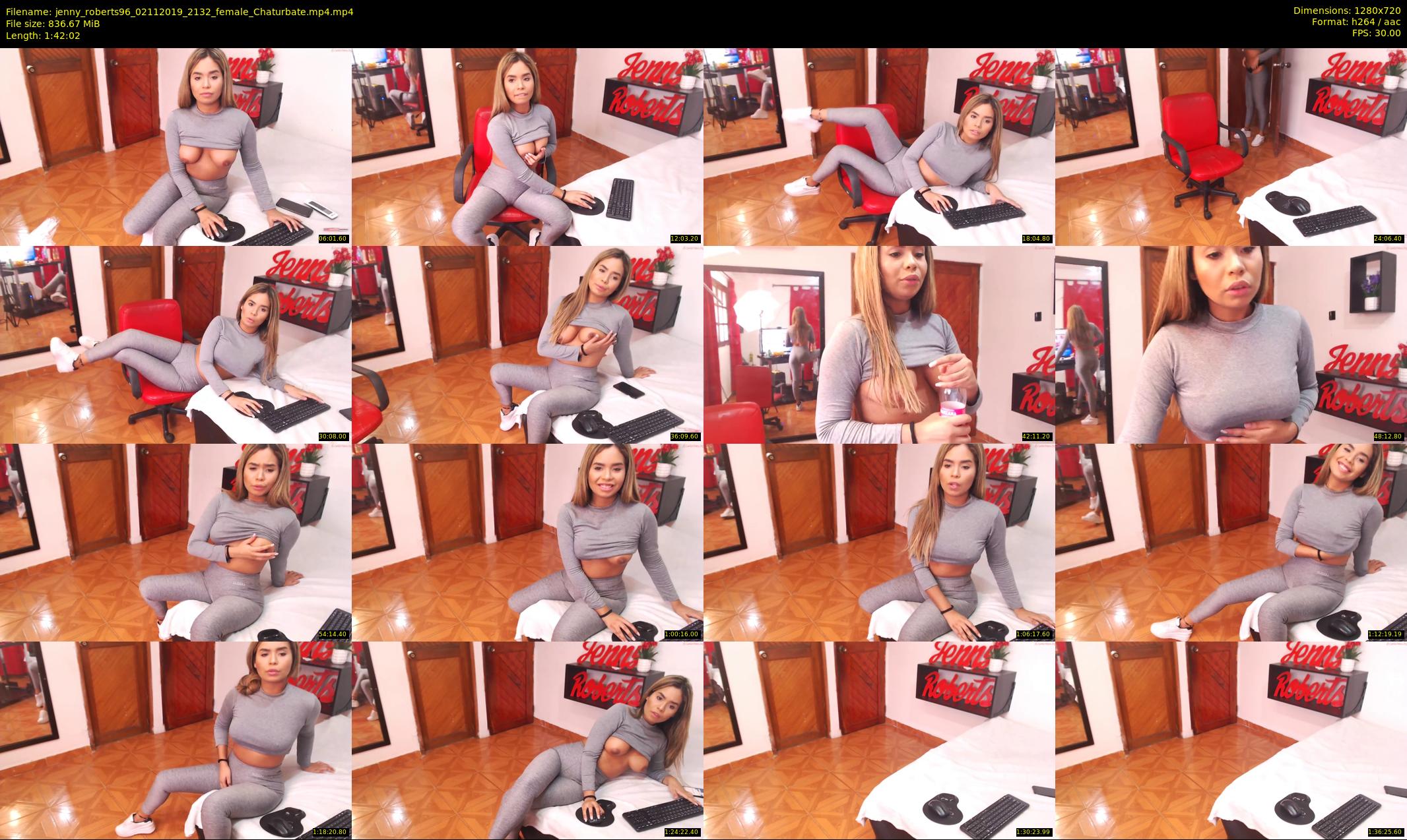 jenny_roberts96 — 103 minute Chaturbate female cam show recording, 720p, Nov 2, 2019