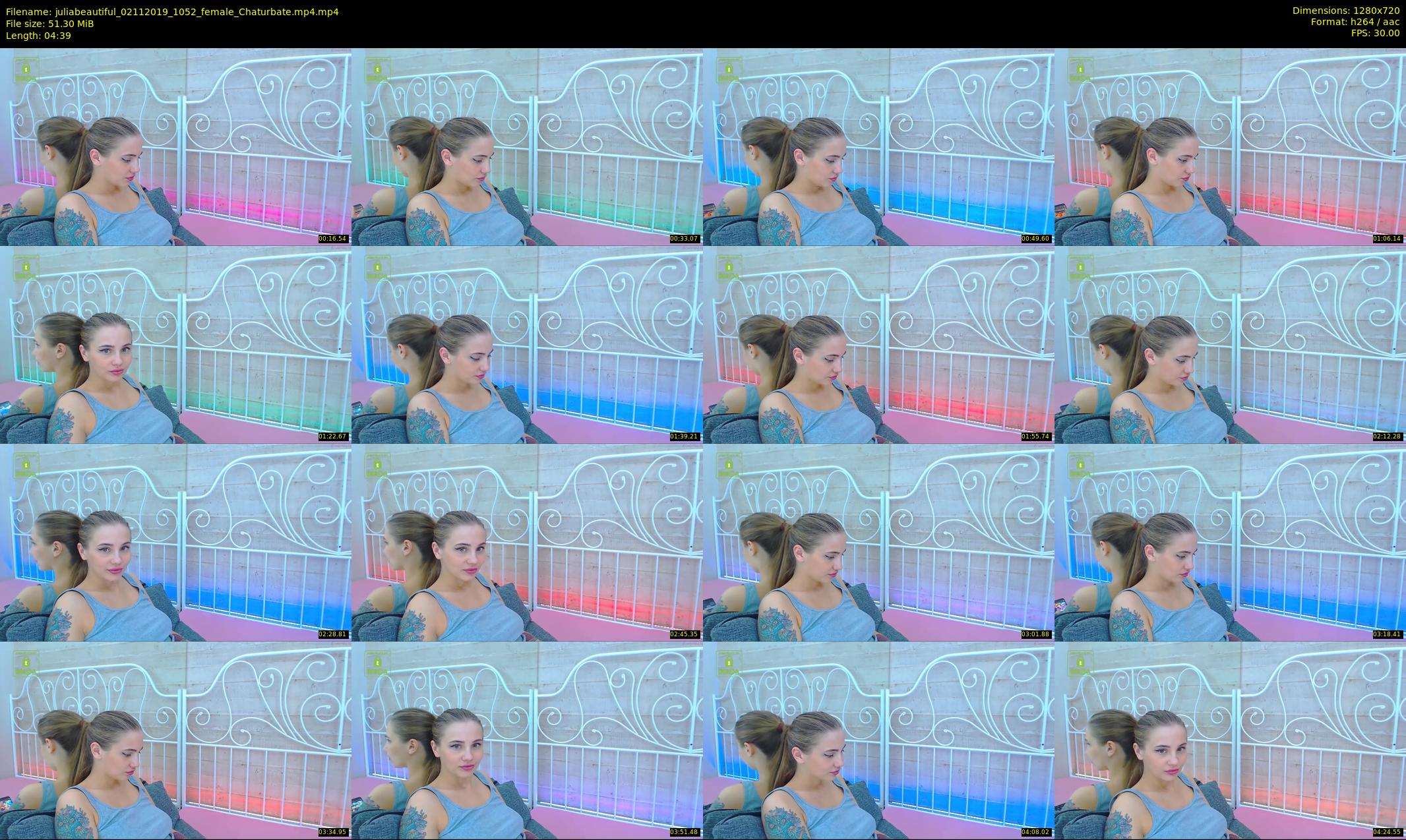 juliabeautiful — 5 minute Chaturbate female cam show recording, 720p, Nov 2, 2019