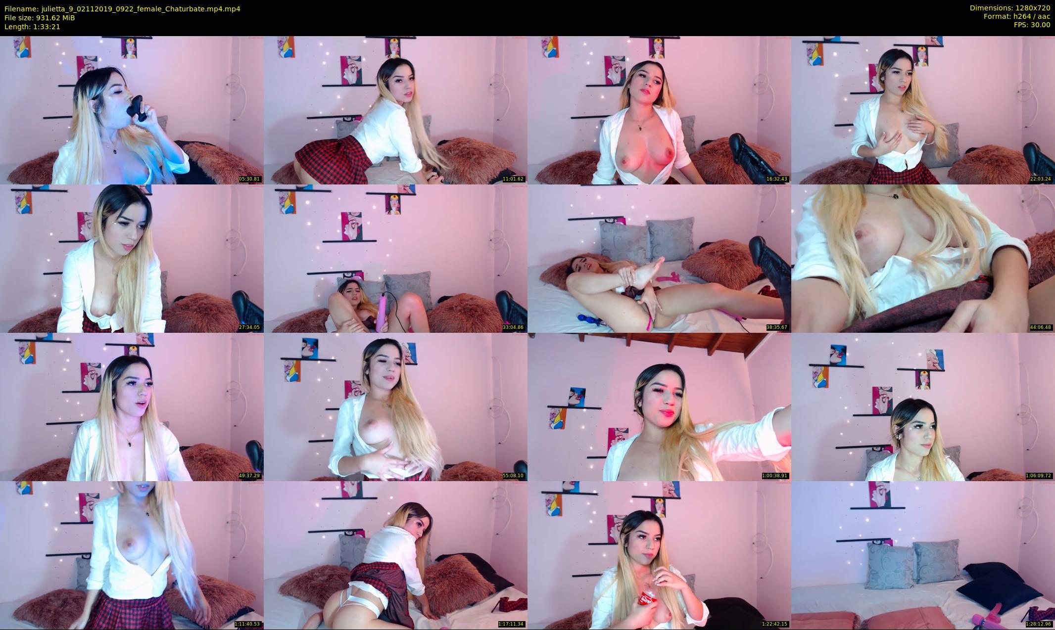 julietta_9 — 94 minute Chaturbate female cam show recording, 720p, Nov 2, 2019
