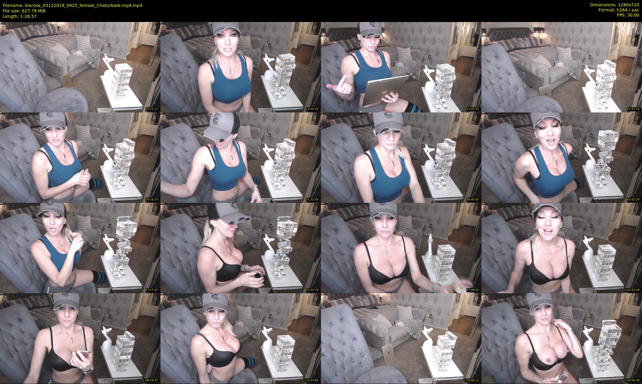 kiarose — 89 minute Chaturbate female cam show recording, 720p, Nov 3, 2019