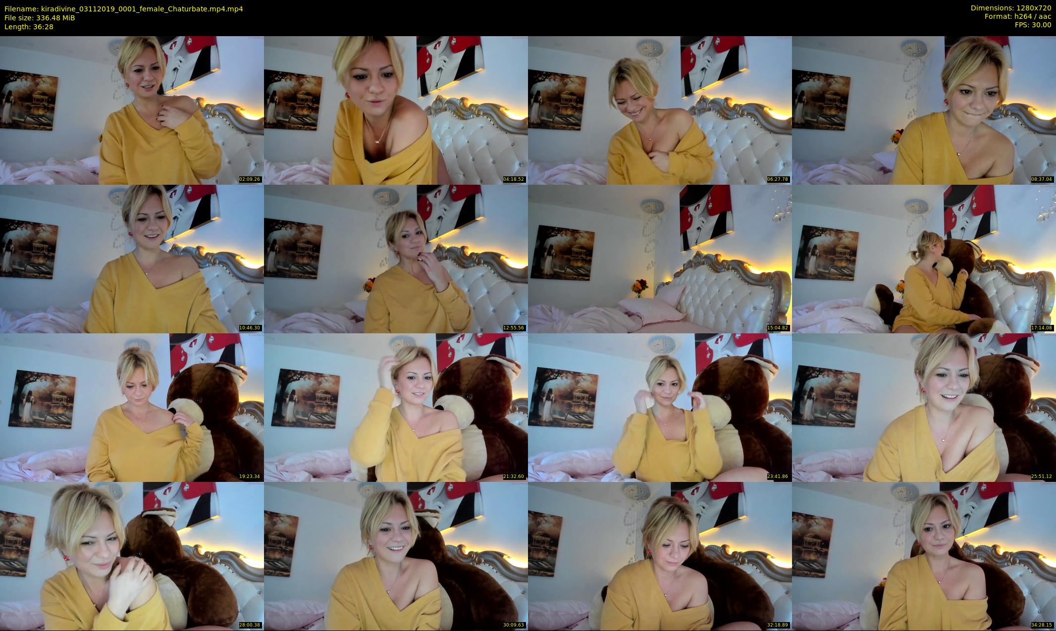 kiradivine — 37 minute Chaturbate female cam show recording, 720p, Nov 3, 2019