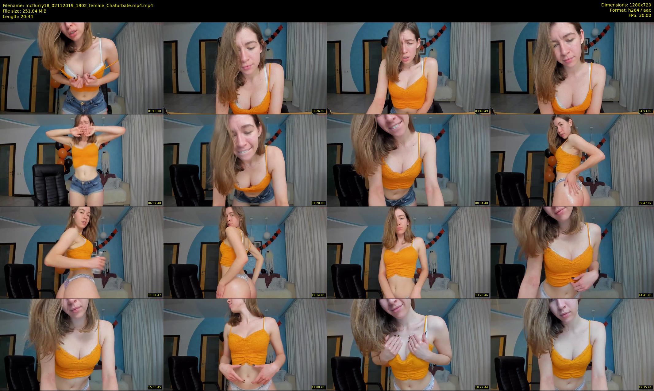 mcflurry18 — 21 minute Chaturbate female cam show recording, 720p, Nov 2, 2019