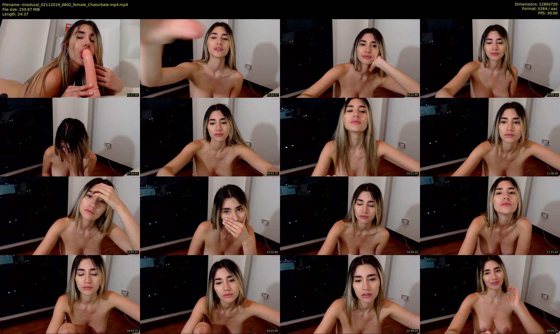 miaduval — 25 minute Chaturbate female cam show recording, 720p, Nov 2, 2019