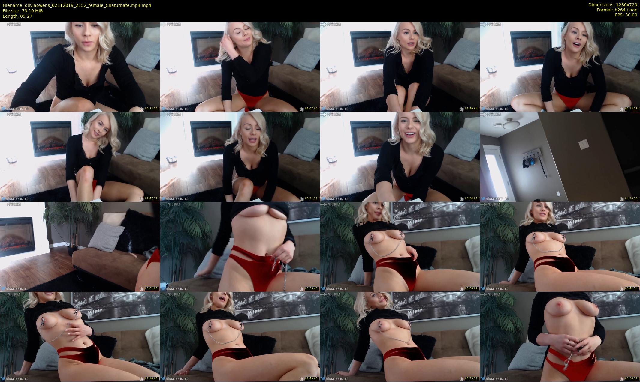 oliviaowens — 10 minute Chaturbate female cam show recording, 720p, Nov 2, 2019