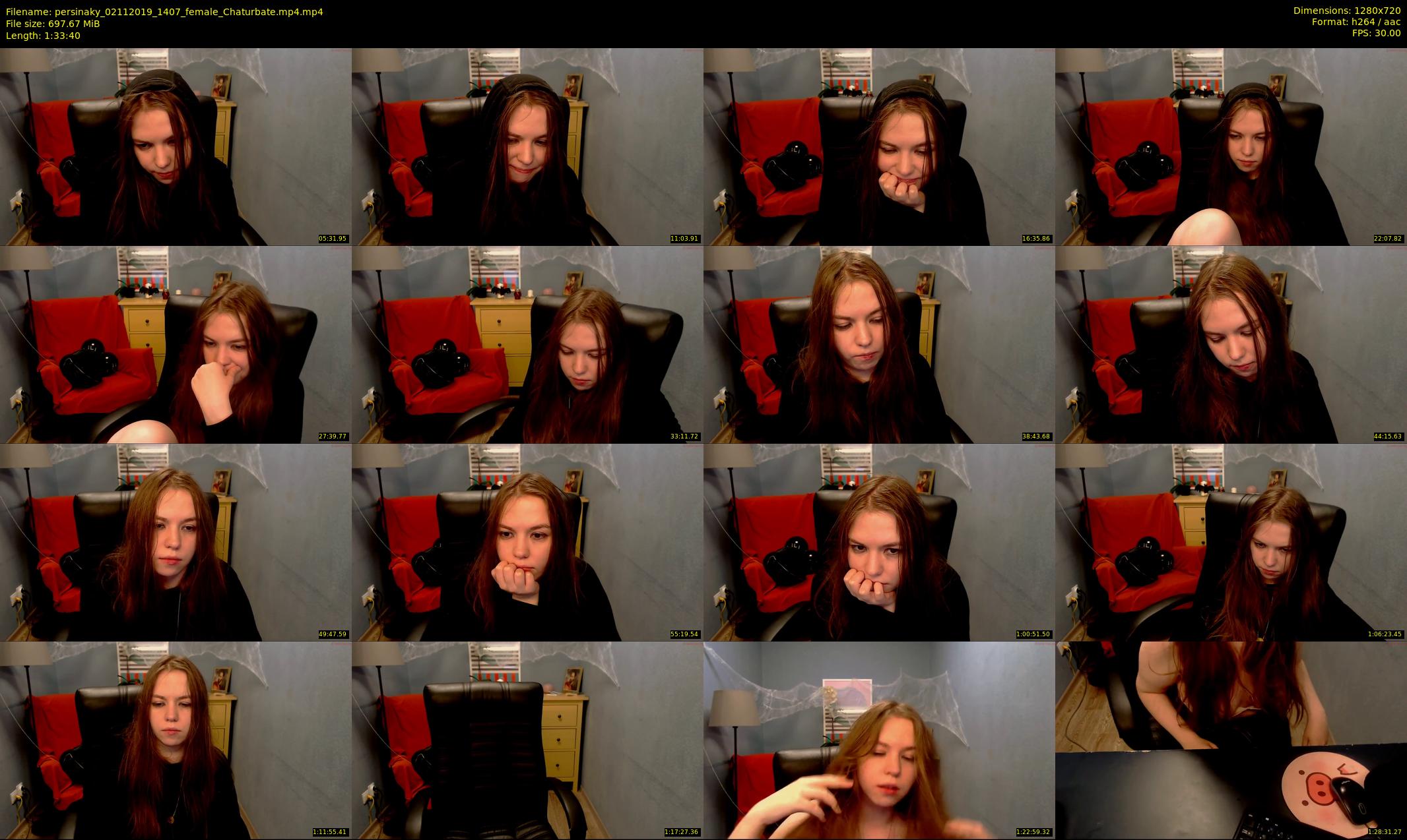 persinaky — 94 minute Chaturbate female cam show recording, 720p, Nov 2, 2019