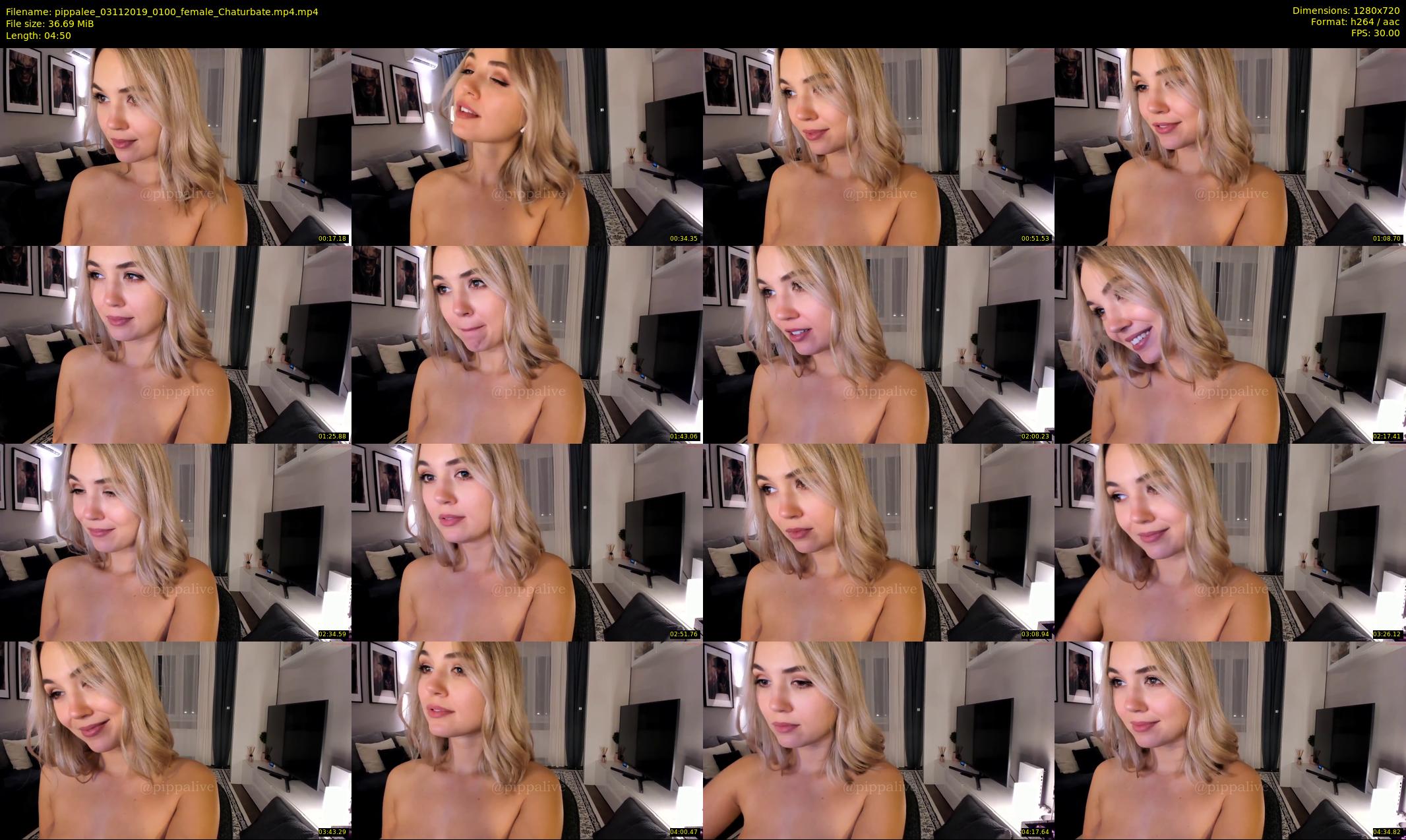 pippalee — 5 minute Chaturbate female cam show recording, 720p, Nov 3, 2019