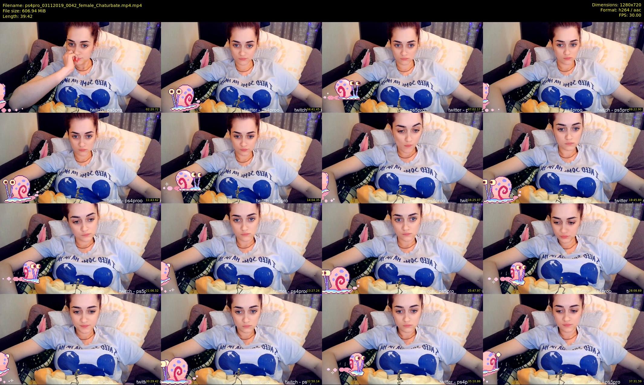 ps4pro — 40 minute Chaturbate female cam show recording, 720p, Nov 3, 2019
