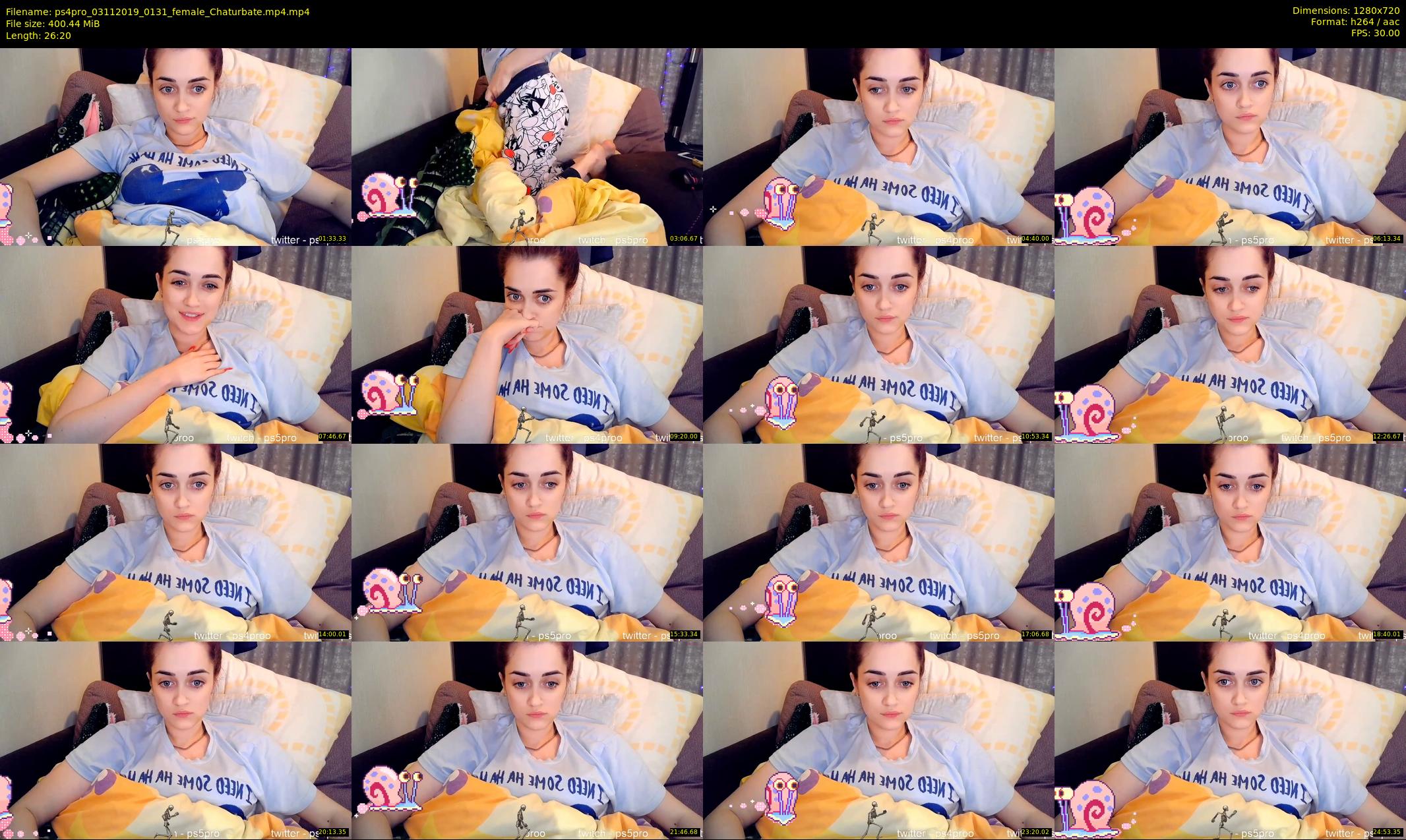 ps4pro — 27 minute Chaturbate female cam show recording, 720p, Nov 3, 2019