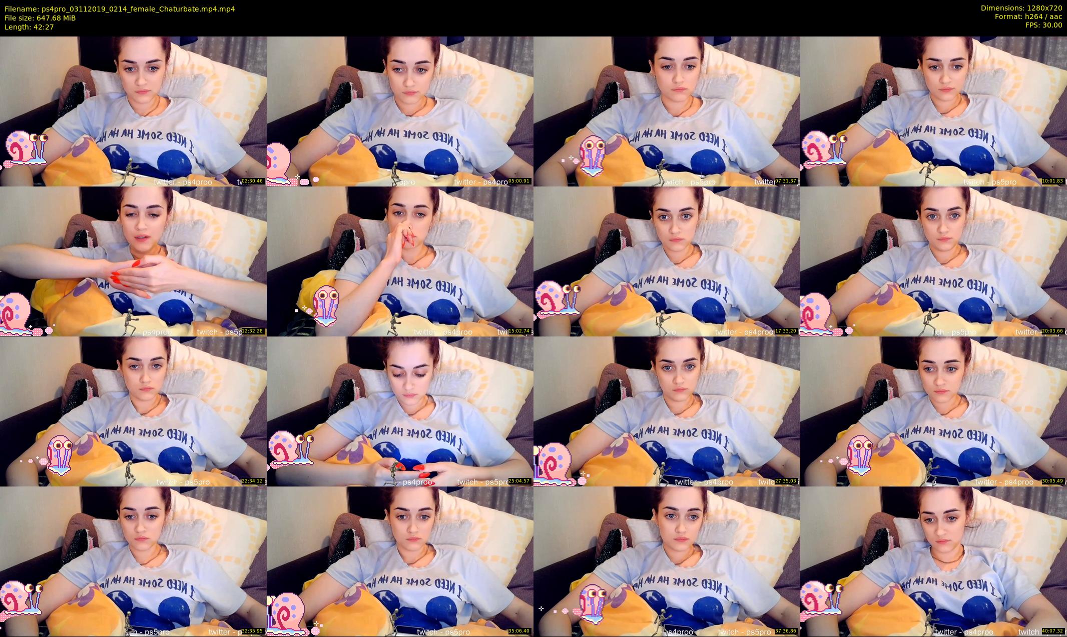 ps4pro — 43 minute Chaturbate female cam show recording, 720p, Nov 3, 2019