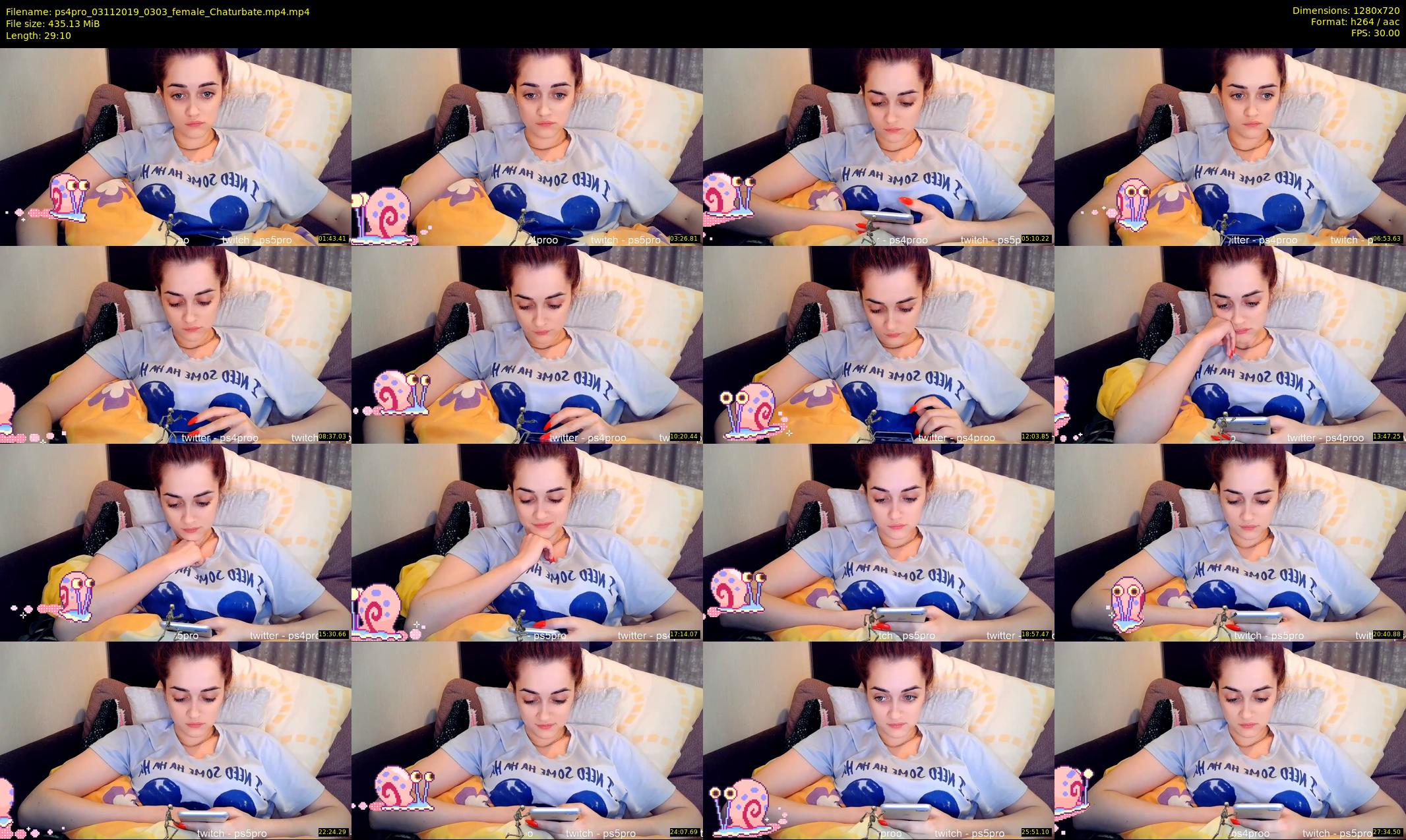 ps4pro — 30 minute Chaturbate female cam show recording, 720p, Nov 3, 2019