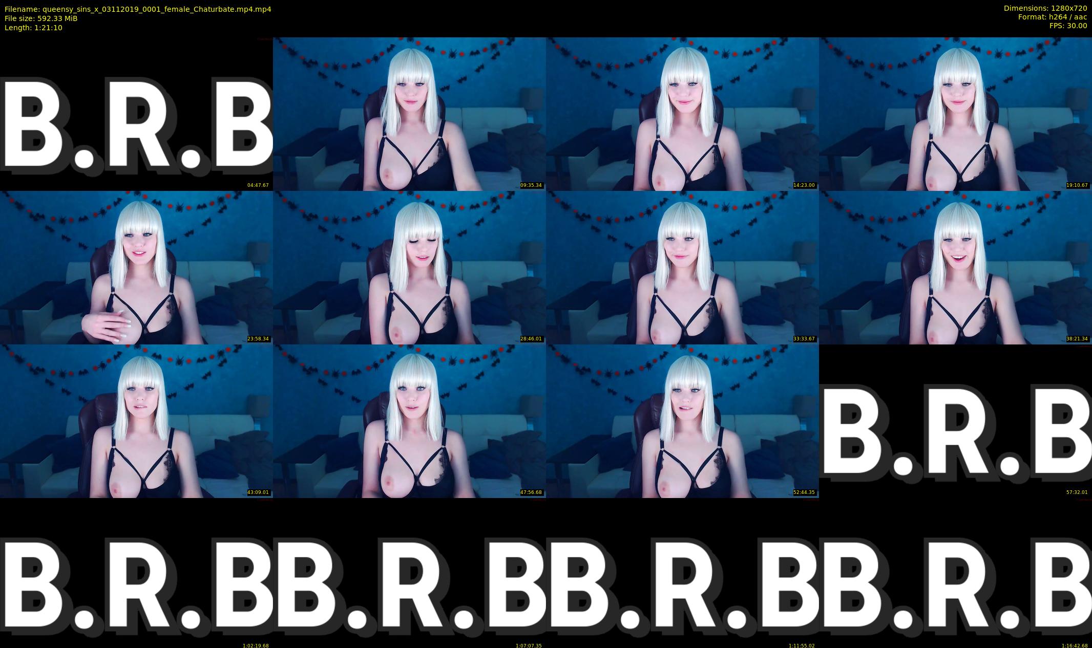 queensy_sins_x — 82 minute Chaturbate female cam show recording, 720p, Nov 3, 2019