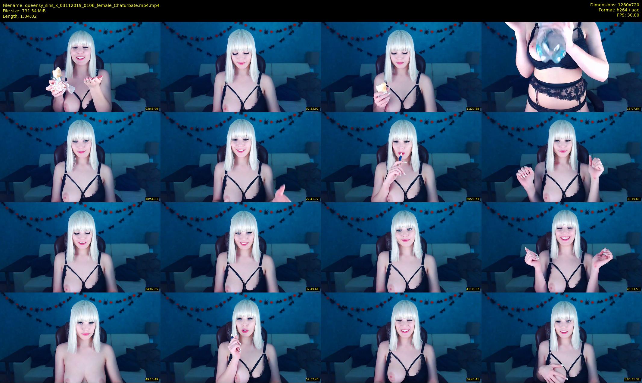 queensy_sins_x — 65 minute Chaturbate female cam show recording, 720p, Nov 3, 2019