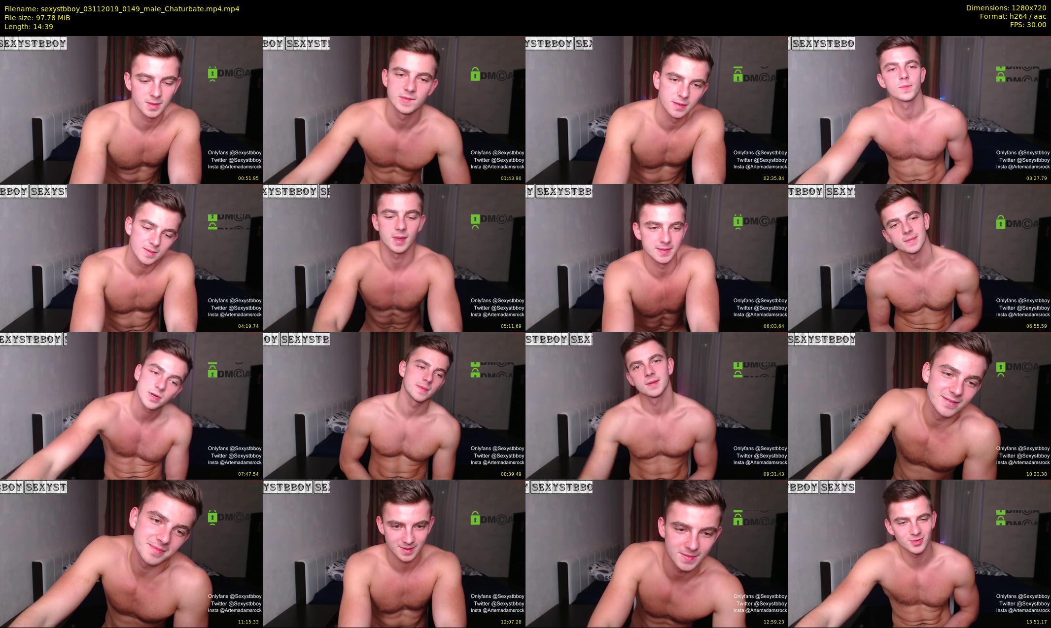 sexystbboy — 15 minute Chaturbate male cam show recording, 720p, Nov 3, 2019