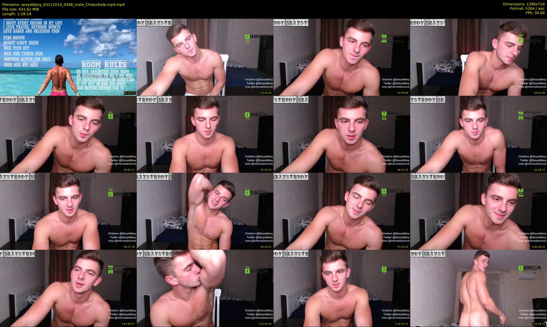 sexystbboy — 89 minute Chaturbate male cam show recording, 720p, Nov 3, 2019