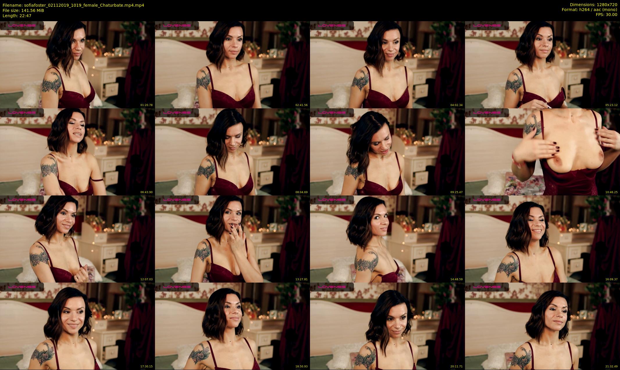 sofiafoster — 23 minute Chaturbate female cam show recording, 720p, Nov 2, 2019