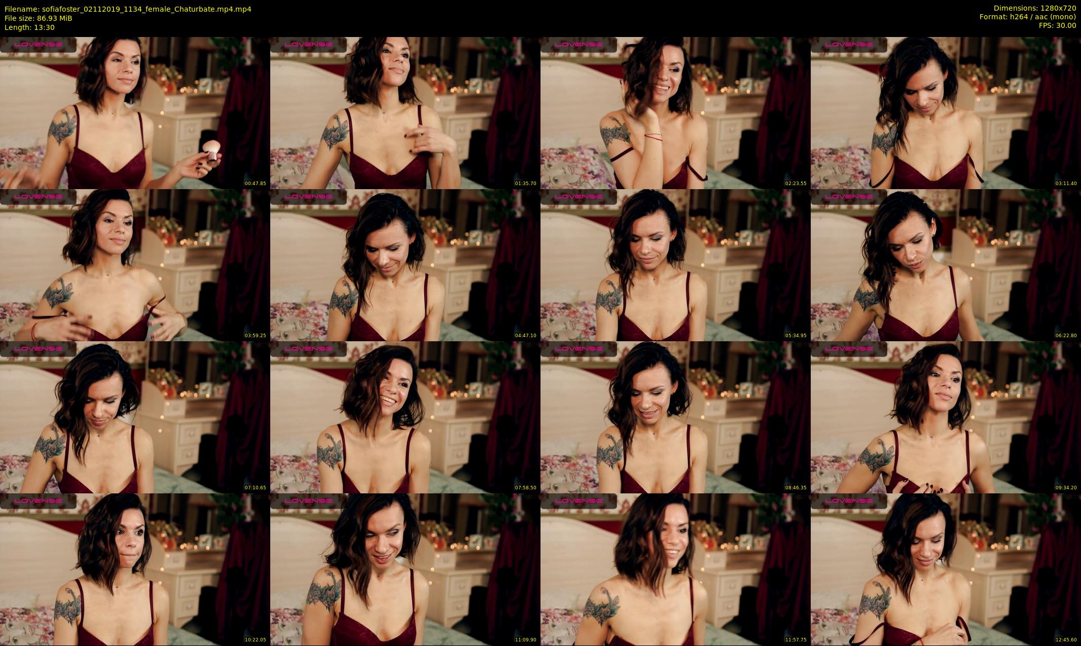 sofiafoster — 14 minute Chaturbate female cam show recording, 720p, Nov 2, 2019
