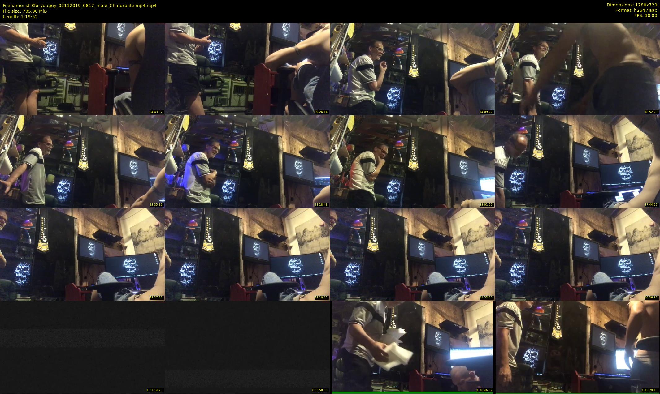 str8foryouguy — 80 minute Chaturbate male cam show recording, 720p, Nov 2, 2019