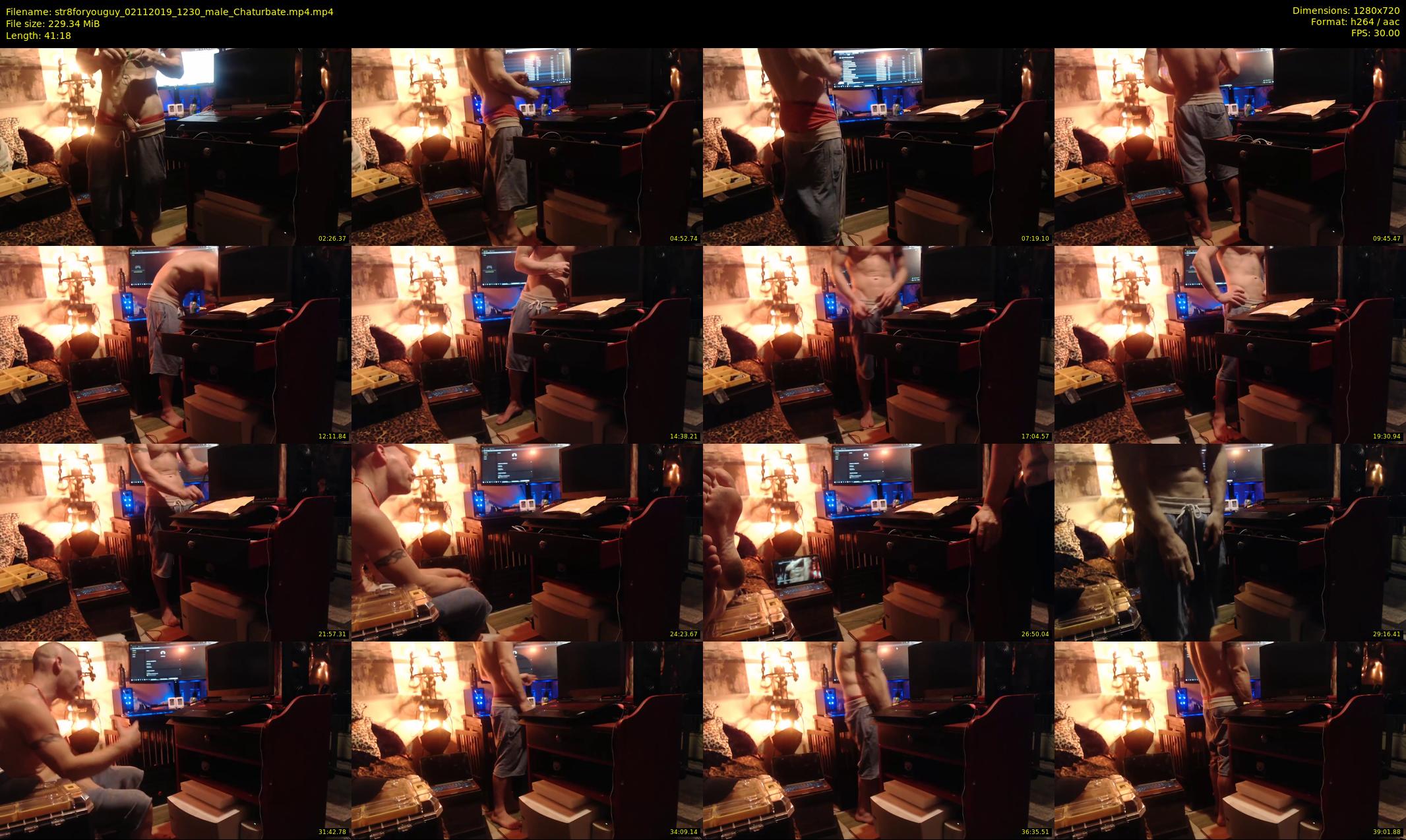str8foryouguy — 42 minute Chaturbate male cam show recording, 720p, Nov 2, 2019