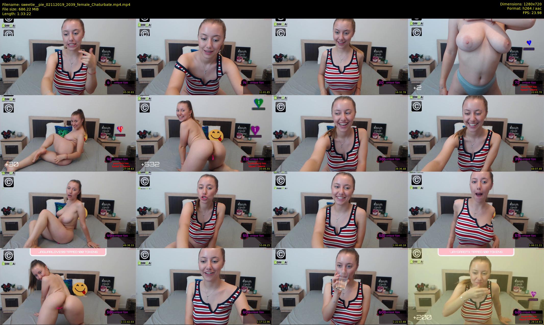 sweetie__pie — 94 minute Chaturbate female cam show recording, 720p, Nov 2, 2019