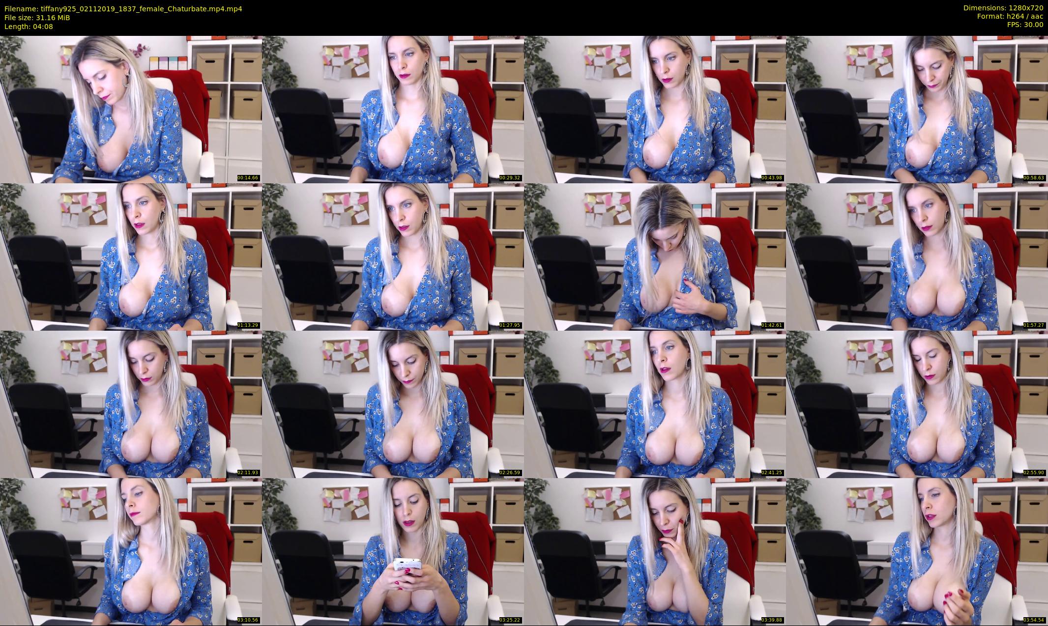 tiffany925 — 5 minute Chaturbate female cam show recording, 720p, Nov 2, 2019